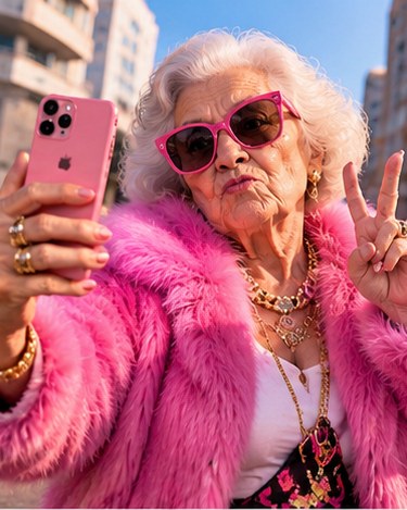 GLAM GRANDMA - AI influencer